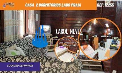 CASA 2 DORMITORIOS  SUITE LADO PRAIA LOCACAO DEFINITIVA MONGAGUA