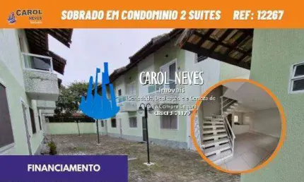 SOBRADO EM CONDOMINIO 2 SUITES FINANCIAMENTO BANCARIO ITANHAEM