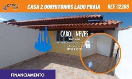 CASA 2 DORMITORIOS LADO PRAIA FINANCIAMENTO BANCARIO ITANHAEM