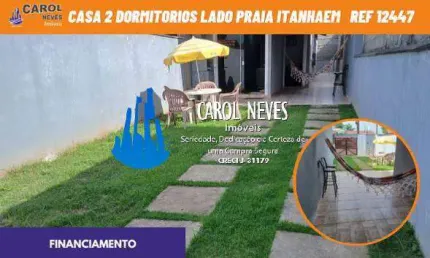 CASA 2 DORMITORIOS LADO PRAIA FINANCIAMENTO BANCARIO ITANHAEM