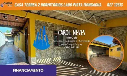 Casa 2 dormitorios 1 suite churrasqueira lado pista financiamento mongagua
