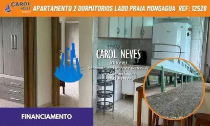Apartamento 2 dormitorios lado praia financiamento mongagua