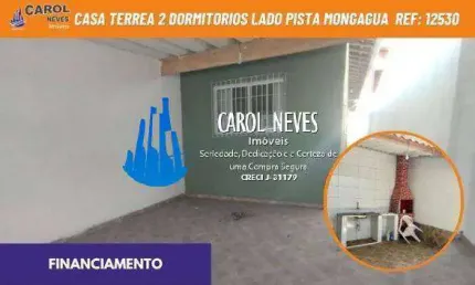 Casa 2 dormitorios 1 suite churrasqueira lado pista financiamento mongagua