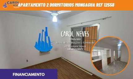 APARTAMENTO 2 DORMITORIOS 71M² LADO PRAIA FINANCIAMENTO MONGAGUA