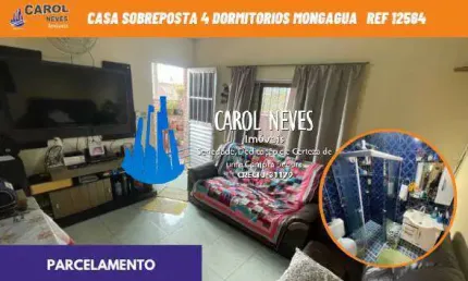 Casa sobreposta 4 dormitorios parcelamento direto mongagua