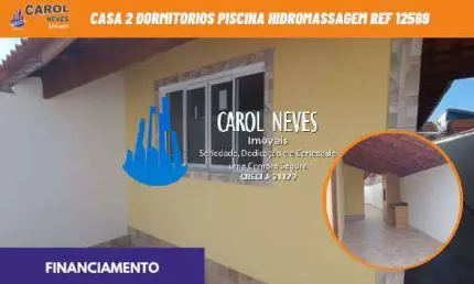 CASA 2 DORMITORIOS PISCINA LADO PISTA FINANCIAMENTO BANCARIO ITANHAEM