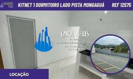 KITNET 1 DORMITORIO CONDOMINIO LADO PISTA LOCACAO MONGAGUA