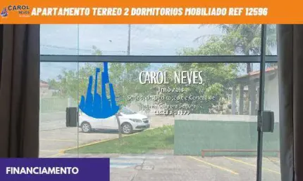 Apartamento terreo 2 dormitorios mobiliado financiamento mongagua