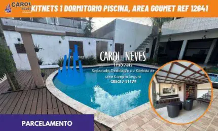 KITNETS 1 DORMITORIO AREA GOURMET PARCELAMENTO DIRETO LADO PRAIA ITANHAEM