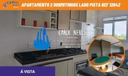 Apartamento 2 dormitorios lado pista a vista itanhaem