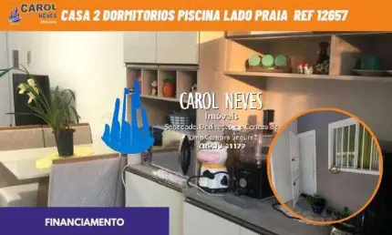 CASA 2 DORMITORIOS PISCINA LADO PRAIA FINANCIAMENTO ITANHAEM