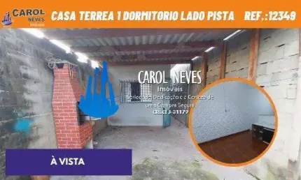 Casa terrea 1 dormitorio a vista lado pista mongagua