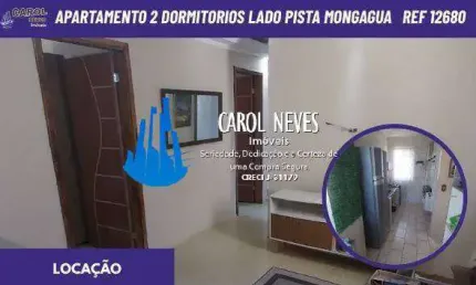 Apartamento 2 dormitorios lado pista locacao mongagua