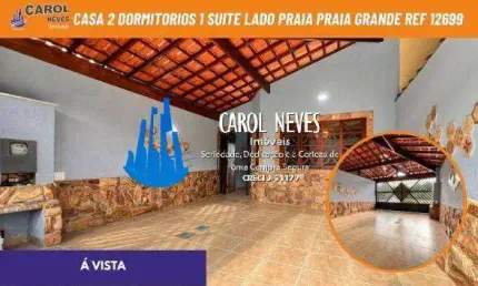 Casa 2 dormitorios 1 suite lado praia financiamento praia grande