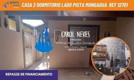 Casa 2 dormitórios lado pista repasse de financiamento mongaguá