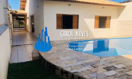 CASA 3 DORMITÓRIOS SUÍTE PISCINA LADO PRAIA FINANCIAMENTO BANCÁRIO ITANHAÉM