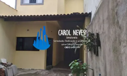 SOBRADO 2 DORMITÓRIOS SALÃO COMERCIAL AGENOR DE CAMPOS MONGAGUÁ