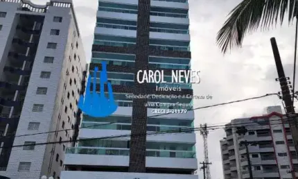 Apartamento pé na areia 2 dormitórios suíte à vista vila atlântica mongaguá