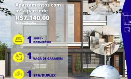 Apartamento 1 Suíte + 1 Dormitório Bairro Fazenda Itajaí SC