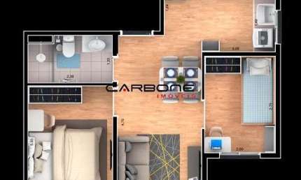 Apartamento com 2 quartos à venda na Rua Flora, Brás, São Paulo por R$ 370.000