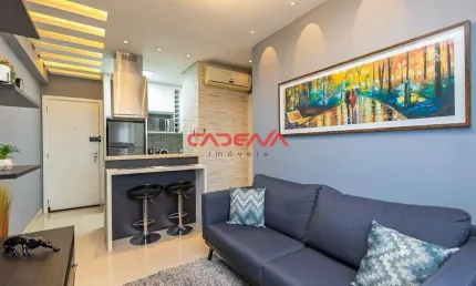Apartamento com 1 quarto e 1 vaga à venda no centro