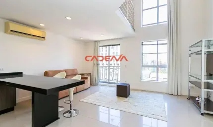 Apartamento duplex com 1 vaga para aluguel no Batel em Curitiba