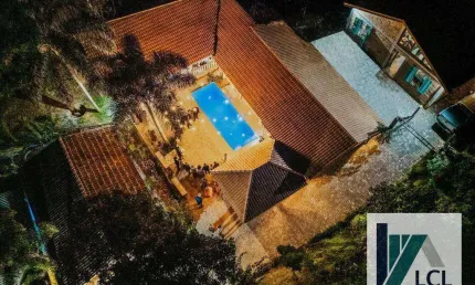Chácara para alugar, 1000 m² por r$ 800/dia p/ 20 pessoas - potuverá - itapecerica da serra/sp