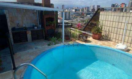 Cobertura com 4 dormitórios para alugar - Campo Grande - Santos/SP
