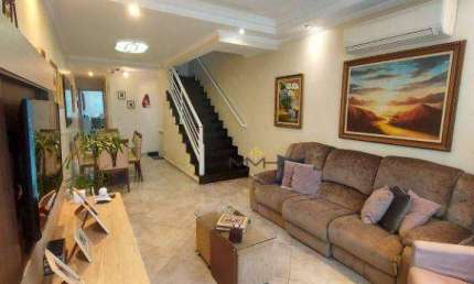 Sobrado com 4 dormitórios à venda, 228 m² por R$ 1.200.000,00 - Aparecida - Santos/SP