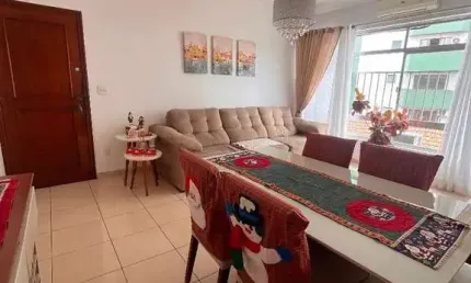 Apartamento com 3 dormitórios à venda, 113 m² - campo grande - santos/sp