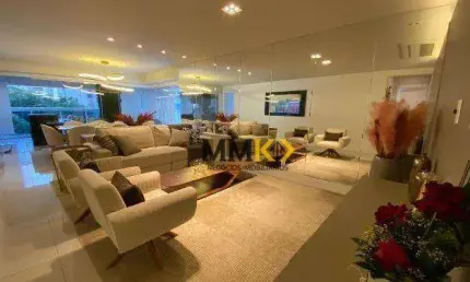 Apartamento garden com 4 dormitórios à venda, 300 m² por r$ 3.800.000,00 - boqueirão - santos/sp