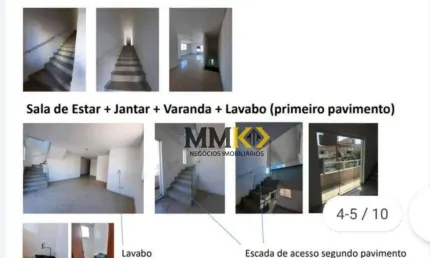 Sobrado com 4 dormitórios à venda, 210 m² no Aparecida - Santos/SP