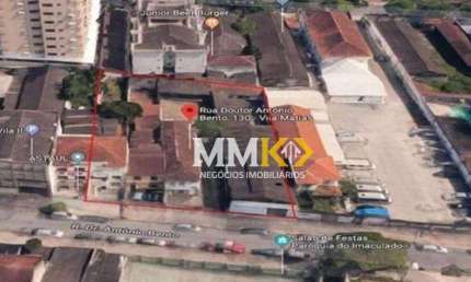 Terreno à venda, 1600 m² na Vila Mathias - Santos/SP