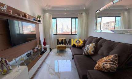 Apartamento com 2 dormitórios à venda, 112 m² por R$ 730.000,00 - Campo Grande - Santos/SP
