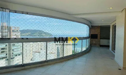 Cap Ferrat, andar alto e vista mar com 4 dormitórios, 204 m² - venda por R$ 3.300.000 ou aluguel por R$ 18.000/mês - Embaré - Santos/SP