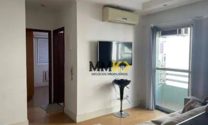 Apartamento com 2 dormitórios à venda, 59 m² na vila matias - santos/sp