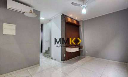 Village com 2 dormitórios, 130 m² - venda por R$ 542.000,00 ou aluguel por R$ 4.069,00/mês - Estuário - Santos/SP