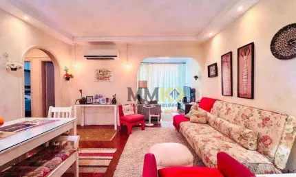 Apartamento excelente há uma quadra da praia da aparecida, 3 dorms, 1 suíte e 101m