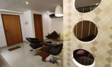 Sala para alugar, 44 m² por r$ 3.500,02/mês - marapé - santos/sp