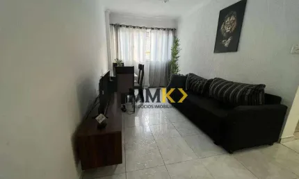 Apartamento com 1 dormitório à venda, 51 m² no marapé - santos/sp