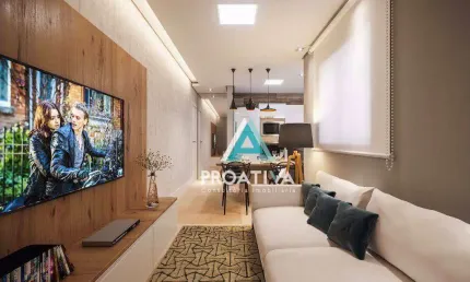 Apartamento com 2 dormitórios à venda, 46 m²- vila eldízia - santo andré/sp