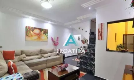 Sobrado com 4 dormitórios à venda, 201 m²- Vila Humaitá - Santo André/SP