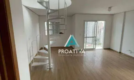Cobertura com 3 dormitórios à venda, 144 m² - jardim - santo andré/sp