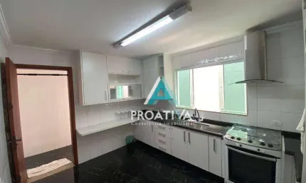 Sobrado com 3 dormitórios para alugar, 180 m² - Jardim - Santo André/SP