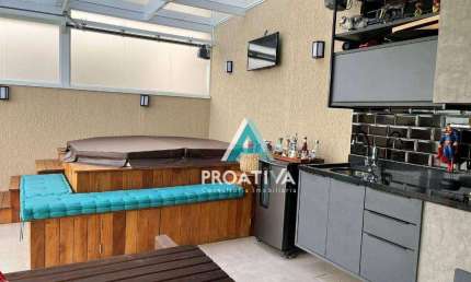 Cobertura com 3 dormitórios à venda, 165 m² - Campestre - Santo André/SP