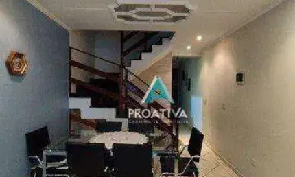 Sobrado com 3 dormitórios à venda, 136 m² - vila helena - santo andré/sp