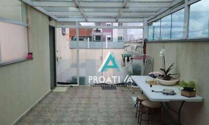 Cobertura com 4 dormitórios à venda, 172 m² - Vila Scarpelli - Santo André/SP