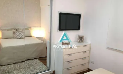 Apartamento com 3 dormitórios à venda, 86 m² - vila alzira - santo andré/sp