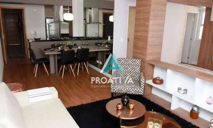 Apartamento com 3 dormitórios à venda, 82 m²- parque das nações - santo andré/sp
