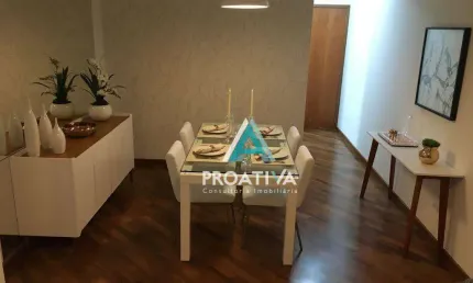 Apartamento com 3 dormitórios à venda, 86 m² - vila alzira - santo andré/sp